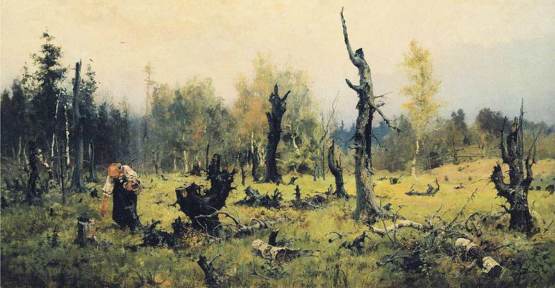 Vasiliy Polenov The Burnt Forest France oil painting art